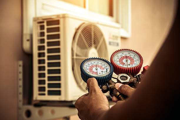 Professional Hvac technician working in Lawsonville, NC